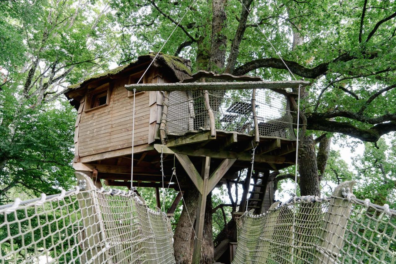 Cabane Perchee Dans Les Arbres Saint-Hilaire-en-Morvan Exteriér fotografie