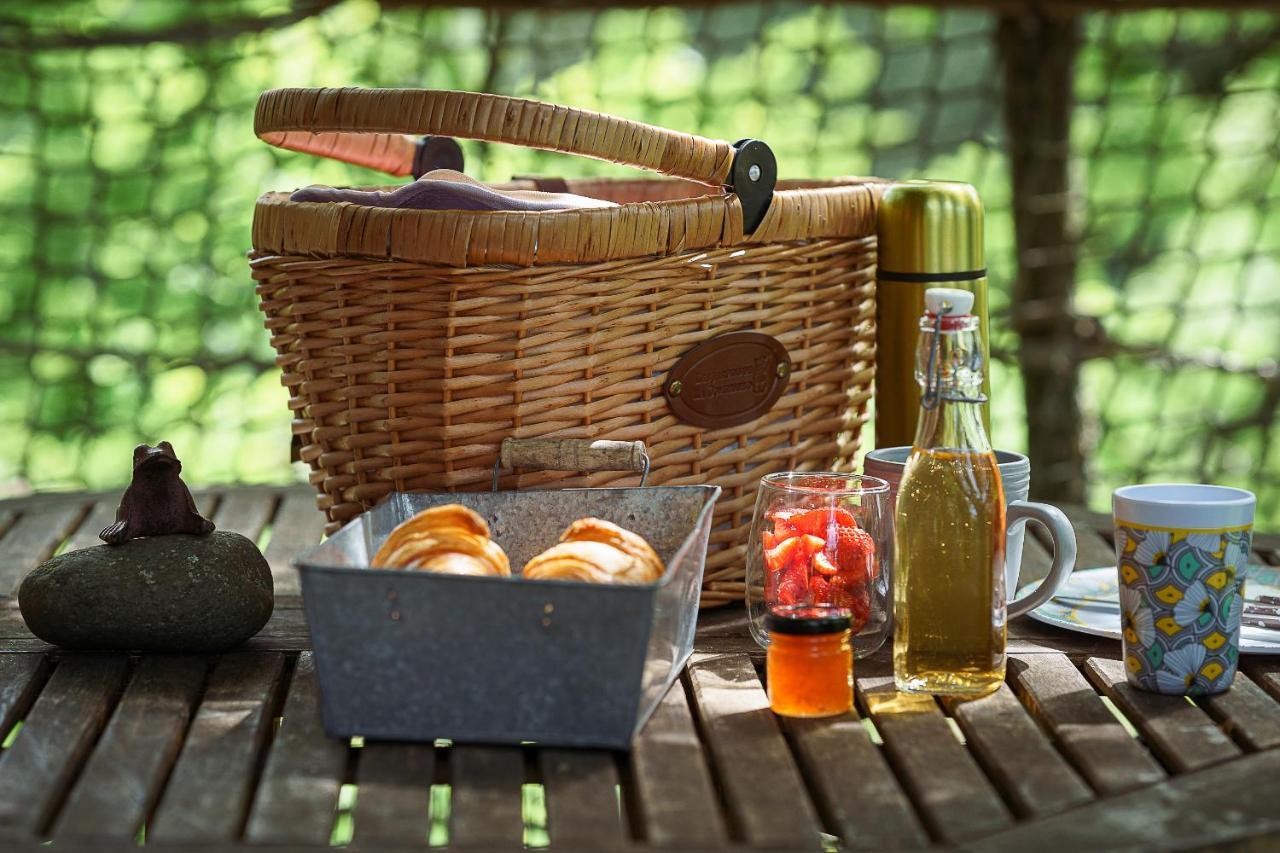 Cabane Perchee Dans Les Arbres Saint-Hilaire-en-Morvan Exteriér fotografie